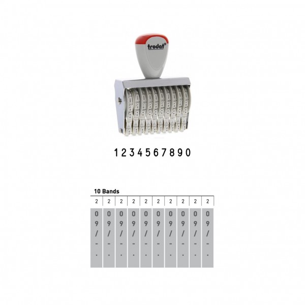 Classic Numberer Stamp 15510, 5mm, 10 Bands